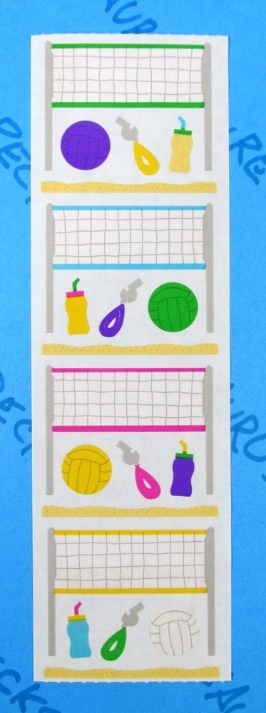 Volleyball Stickers Vintage Mrs. Grossman's