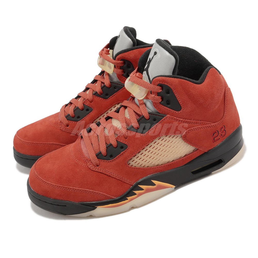 Nike Wmns Air Jordan 5 Retro Dunk on Mars Red Black Women Shoes DD9336-800