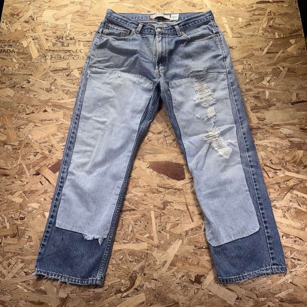 Levi’s 505 Thrashed And Patched 36x30