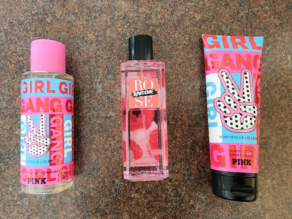 Victoria's Secret ROSA Niñas Pandilla Loción Corporal + Spray Corporal
