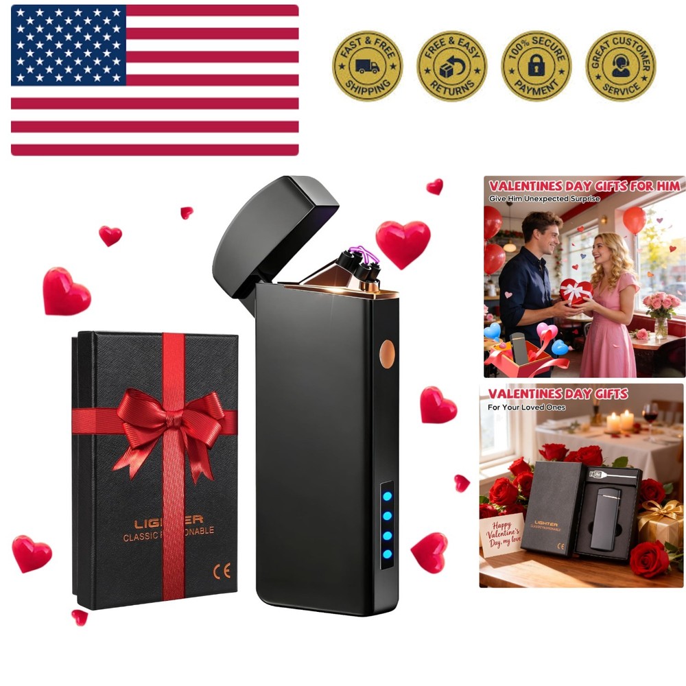 Valentines Day Gifts for Him Men Boyfriend Husband, Electric Lighter USB Rech...