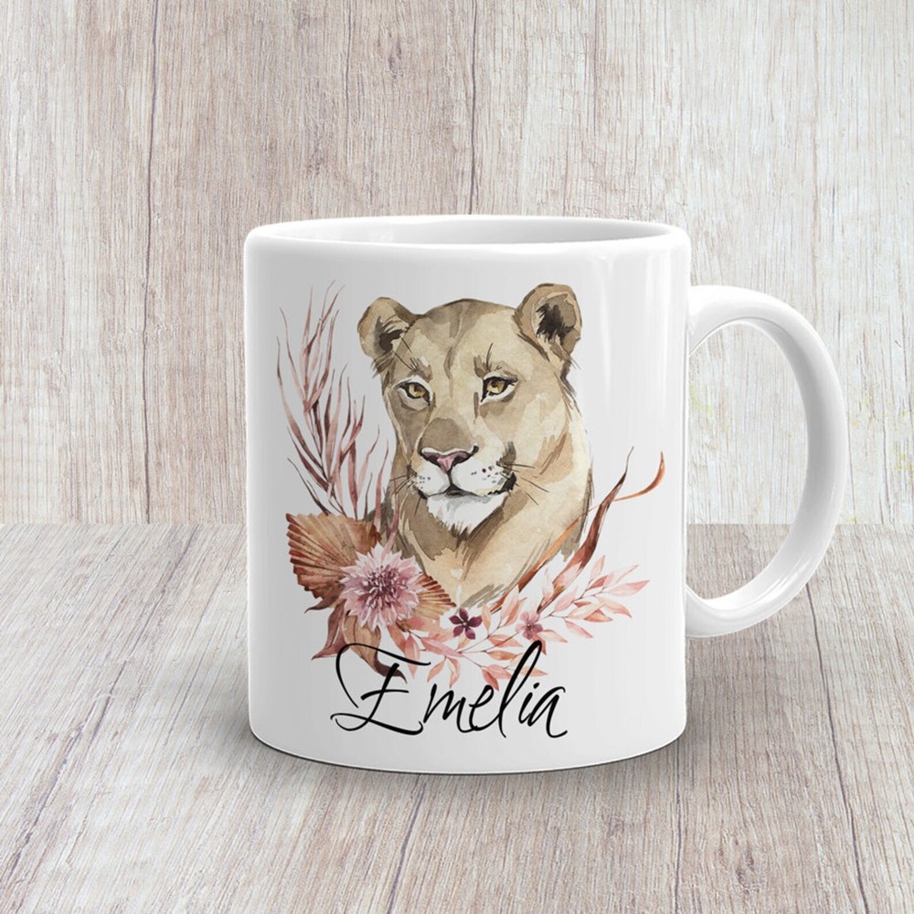 Lioness Mug Personalised Lioness Mug Personalised Mug Coffee Mug Gift Mug Tea Cu