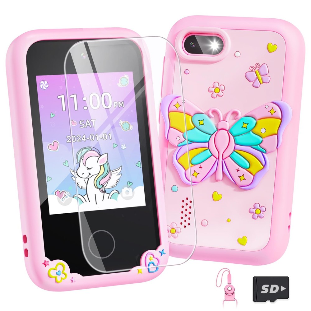 Kids Smart Toy Girls Toy, Toddler Touchscreen Game for 3 4 5 6 7 Year Old Gir...