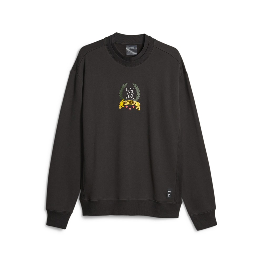 PUMA Hoops Franchise Graphic Crew Neck Sweatshirt Mens Size S   62202101