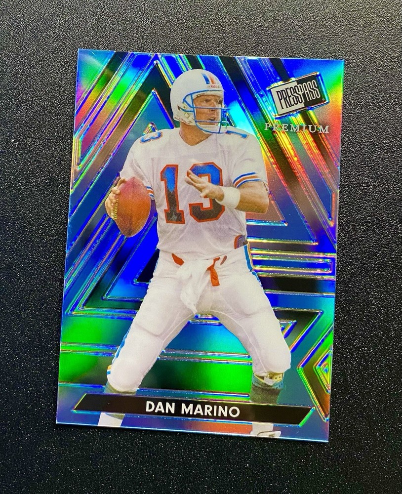 Dan Marino /3 🔥Blue Press Pass Premium 2024 Leaf National NSCC 3/3 Dolphins 🔥