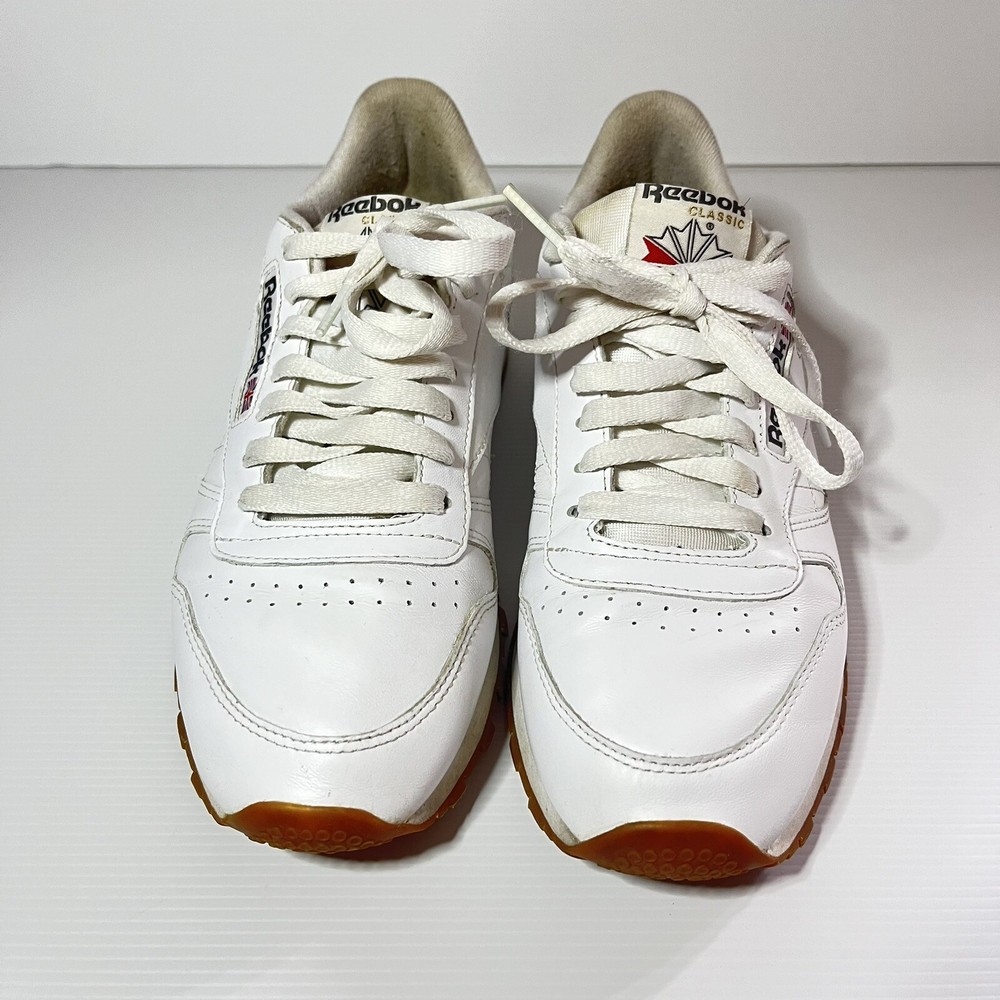 Reebok Classics Leather Athletic Shoes Size 7 in Intense White Gum 49797