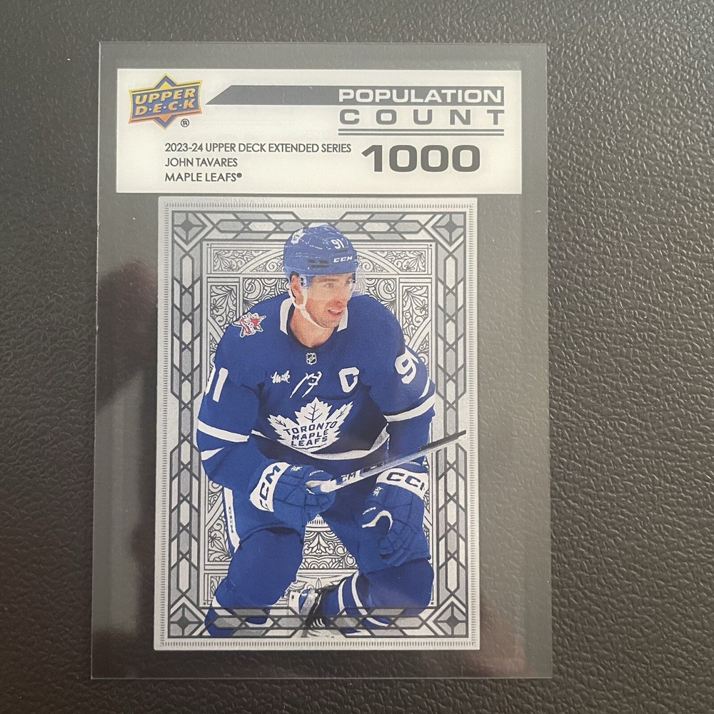 2023-24 Upper Deck Extended Series Population Count 1000 John Tavares PC-84 Hockey Card