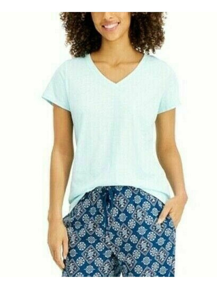 CHARTER CLUB Intimates Light Blue Sleep Shirt Pajama Top XS