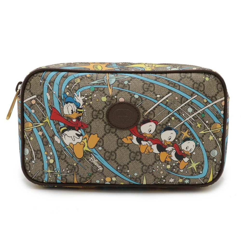 GUCCI GG Supreme Disney Donald Duck Belt Bag 602695 Bum Bag T00P