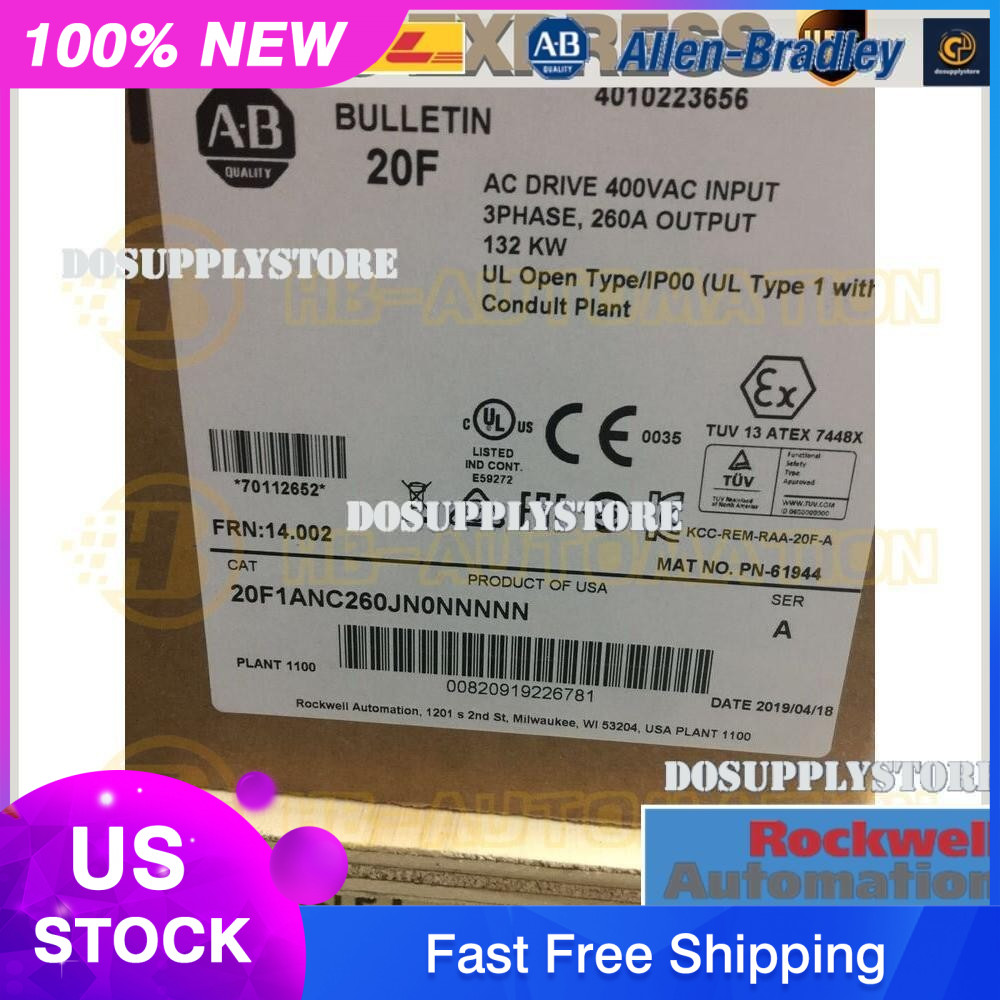 20F1ANC260JA0NNNNN Allen Bradley PowerFlex Air Cooled 753 AC Drive Spot Goods#CG