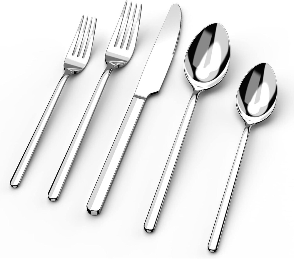 Rust-Resistant 40-Piece Cutlery Set – Perfect for Indoor and Outdoor Dining