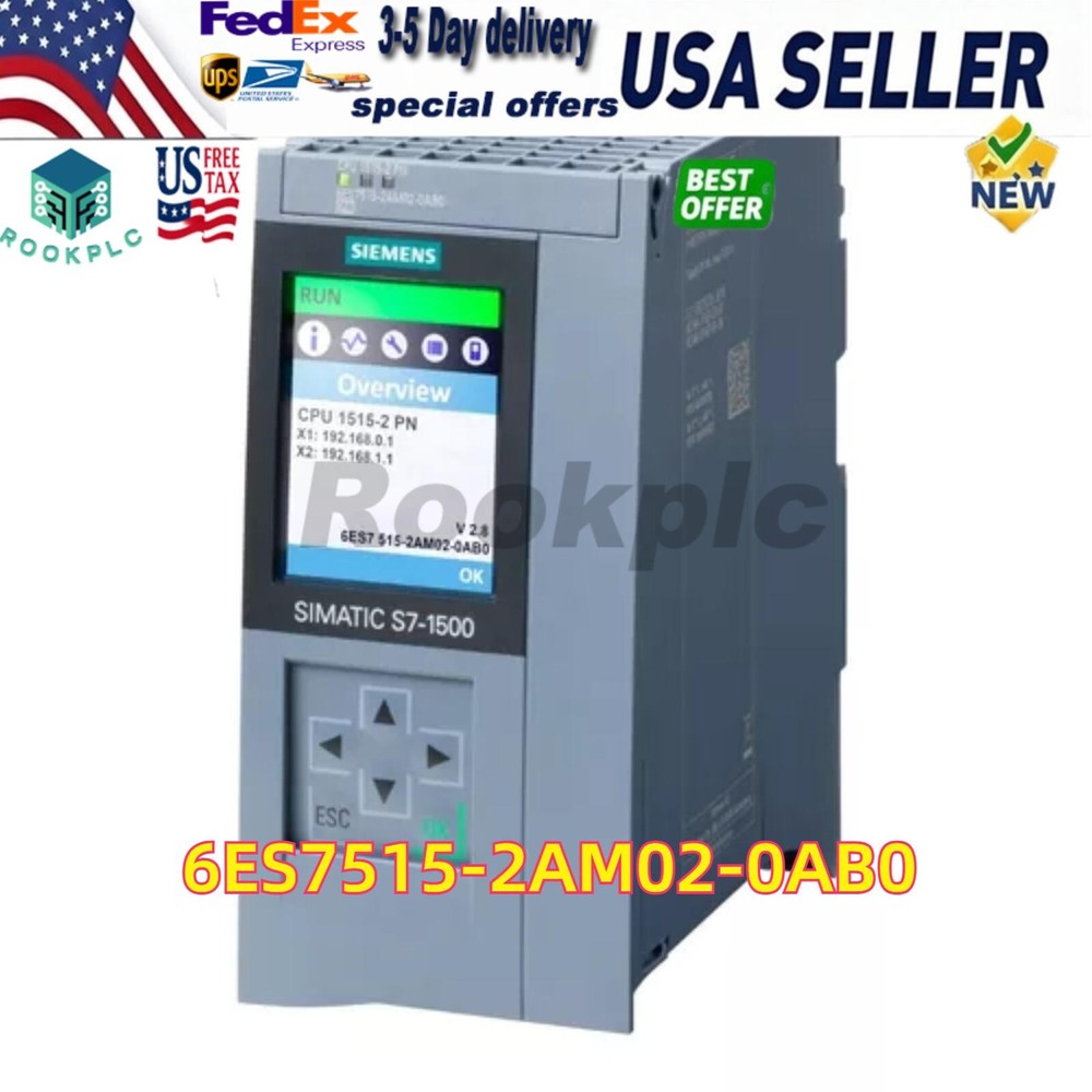 New Siemens 6ES75152AM020AB0 SIMATIC S7-1500 CPU 1515-2 PN 6ES7515-2AM02-0AB0