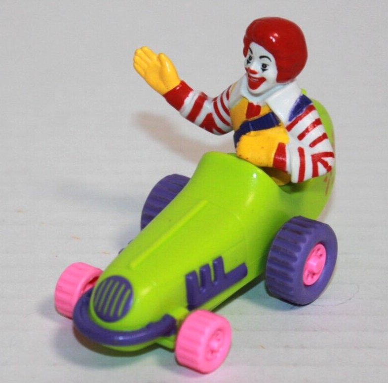 1992 McDonalds Ronald's Green Car Happy Meal Toy