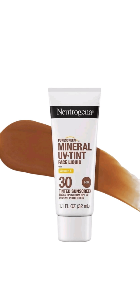 Neutrogena Purescreen+ Tinted Facial Sunscreen SPF 30 Deep 1.1 Oz