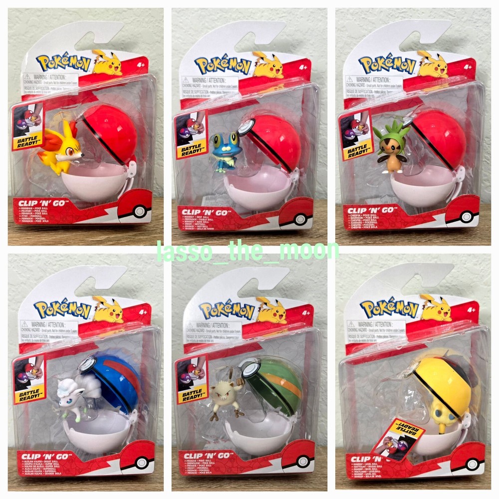 Pokemon Clip N Go Battle Figures Wave 14 Complete Set of 6