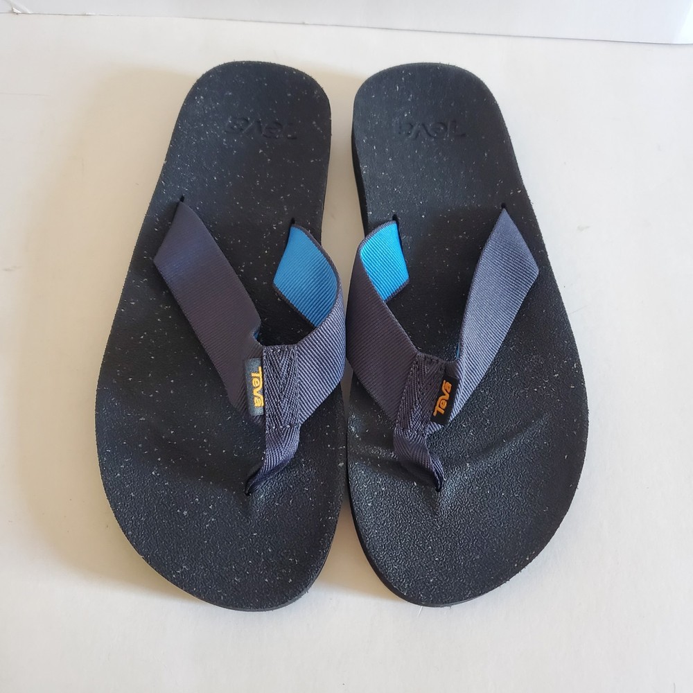 Teva Reflip Navy Quick Dry Lightweight Flip Flops Sandals Men's Size 9