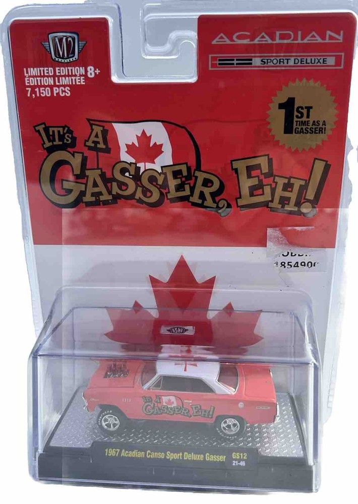 M2 Machines 1:64 1967 Acadian Canso Sport Deluxe Gasser Model Car 31600-GS12