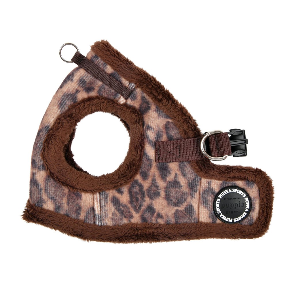 Kovo Vest Dog Harness Step-in Warm Winter Leopard Pattern for Small and Mediu...