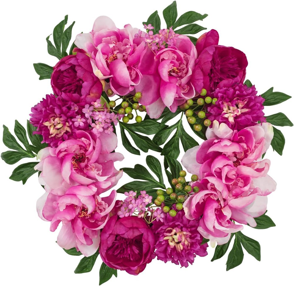 Popular Spring Wreath for Front Door with Peonies and Porch Decor