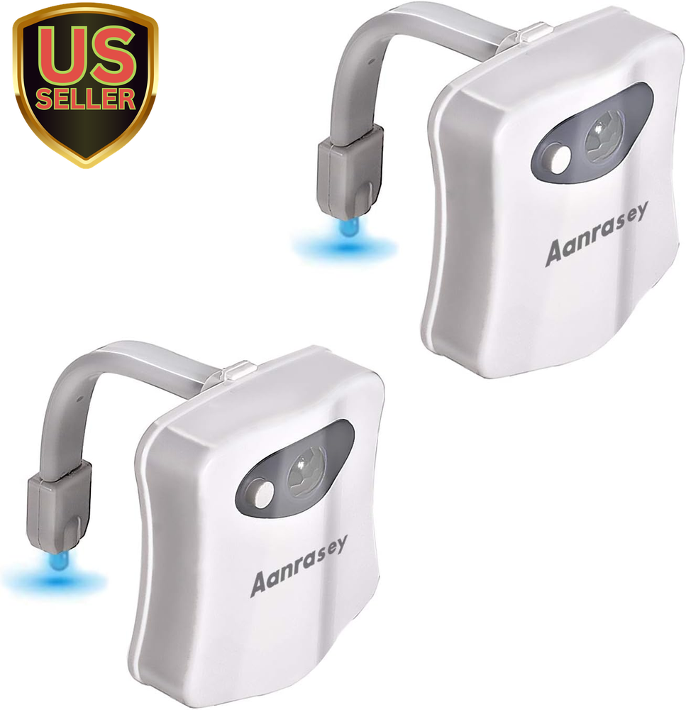 Toilet Night Light, Toilet Bowl Light, Motion Sensor Activated LED Night Ligh...