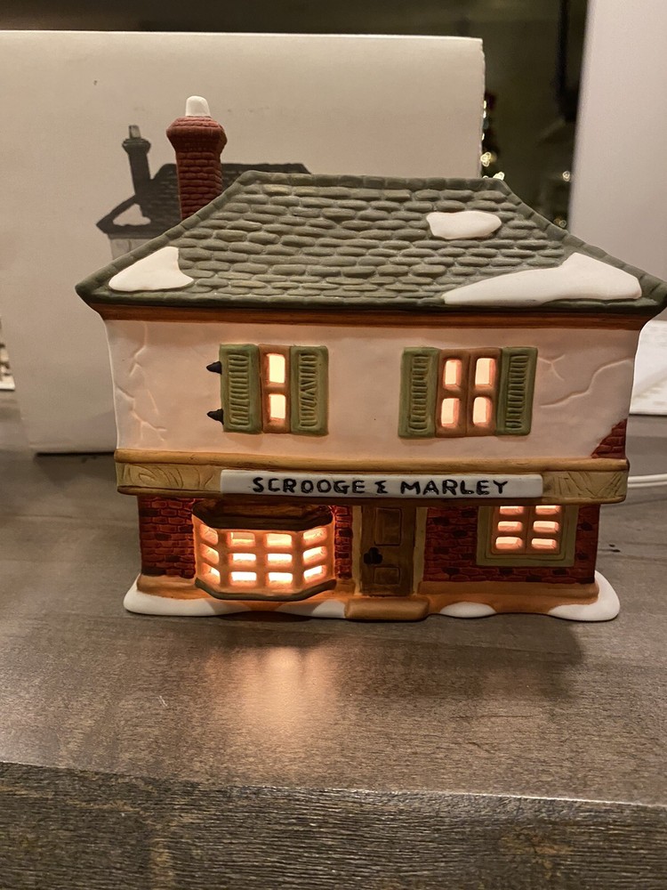 Dept 56 Dickens Village Scrooge and Marley Counting House 6500-5 Orig Box/Sleeve