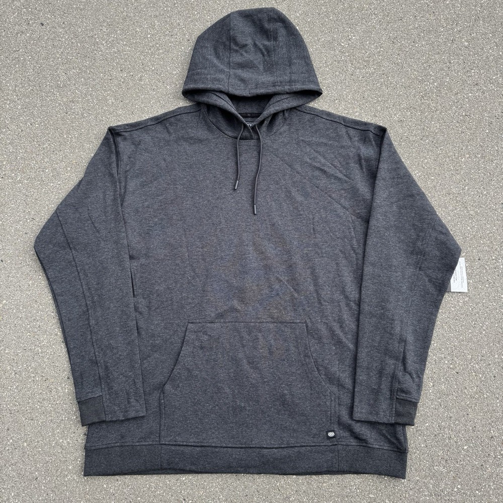 NEW 686 Everywhere Collection Performance Double Knit Hoodie Gray Size XXL 2XL