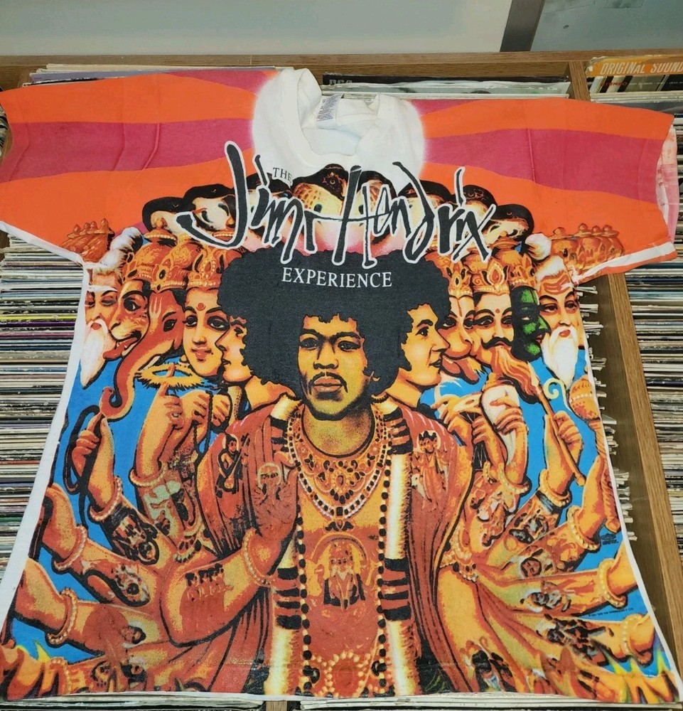 Jimi Hendrix SHIRT Original Vintage 90's Axis Bold As Love AOP All Over Print