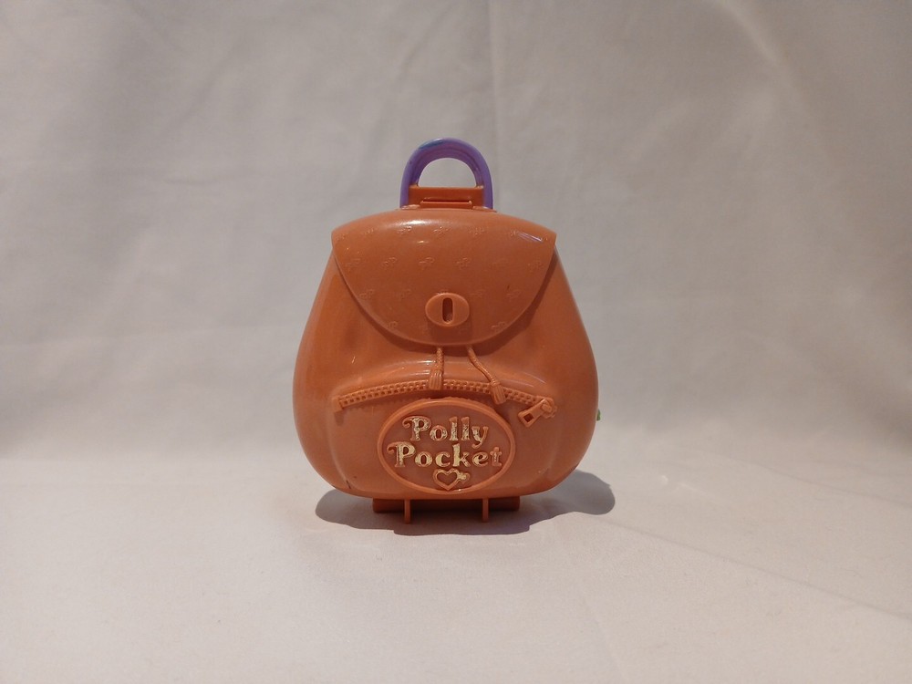 Vintage Polly Pocket 1996 Jungle Adventure Backpack One  Figures
