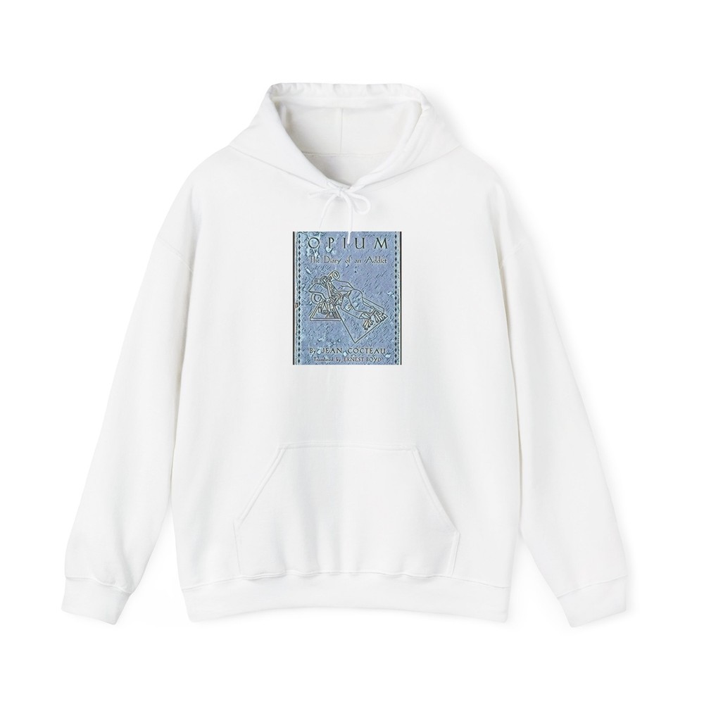 Opium Jean Cocteau Graphic Print Art Crew Unisex Heavy Blend™ Hooded Sweatshirt