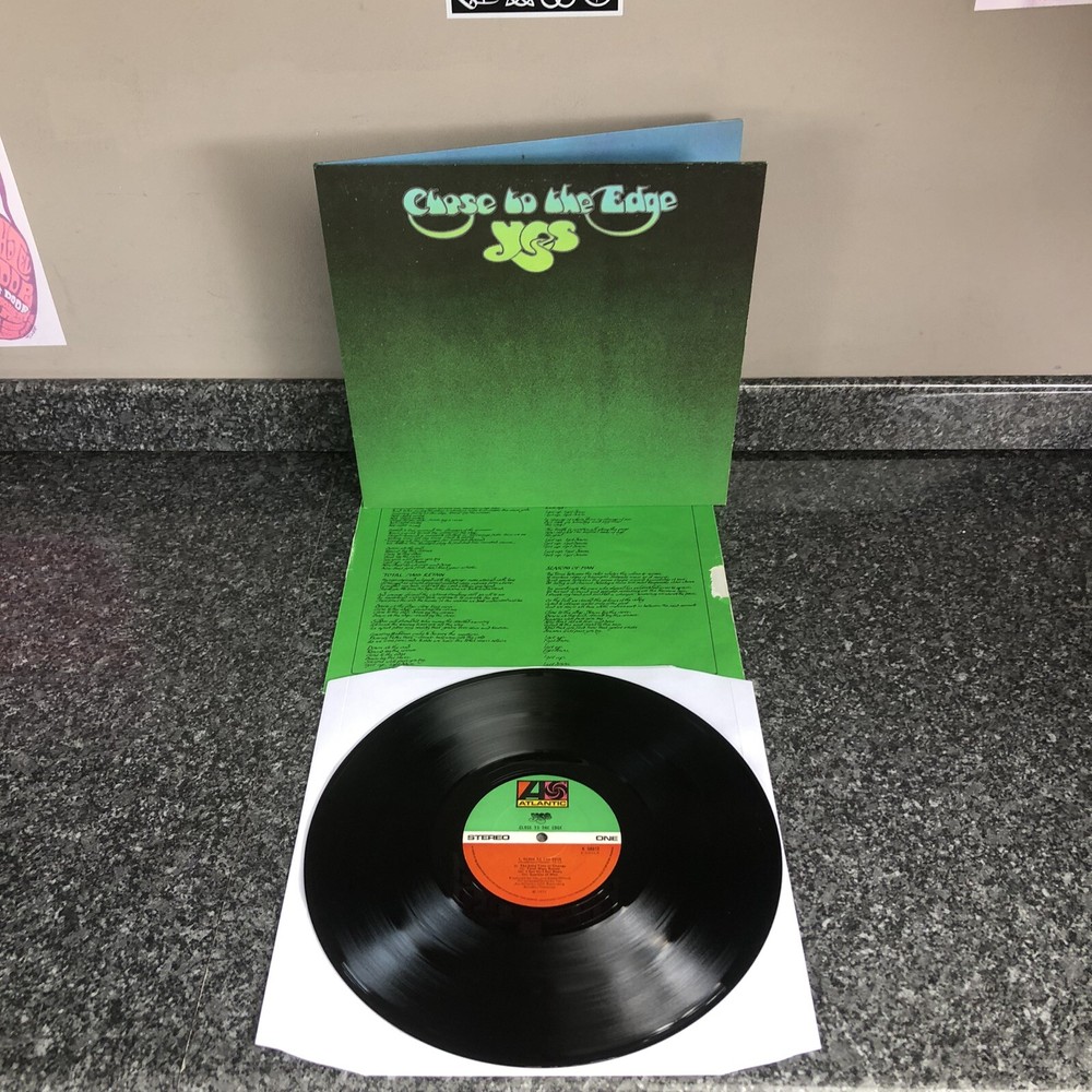 LP VINYL YES ALBUM CLOSE TO THE EDGE ATLANTIC K 50012 UK 1ST PRESS EX/EX+ SUPER