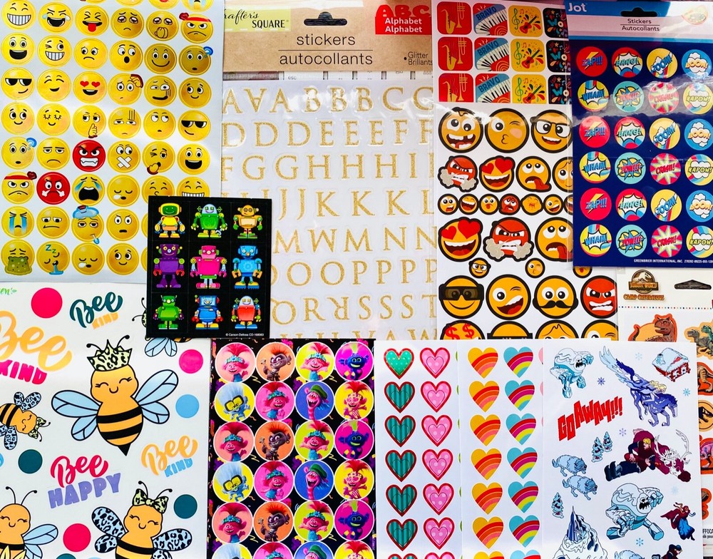 345+ Piece Sticker Set for Planners Scrapbooks Collage Crafting  