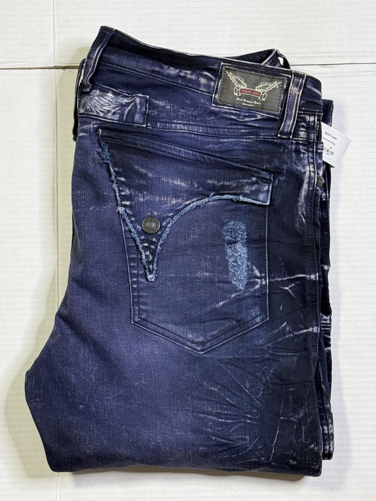 New Men’s Robin’s Jean SZ 38 Style #R5804 LONG FLAP MOTARD Premium Biker Style