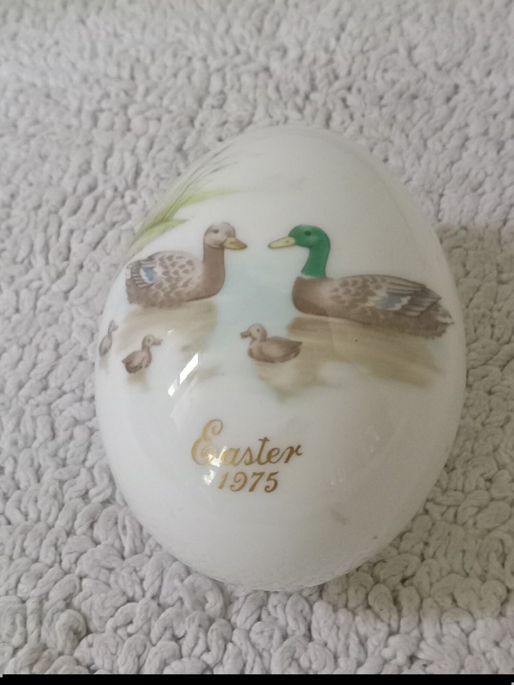 Noritake Easter Egg Bone China Ducks 1975 Collectible 3