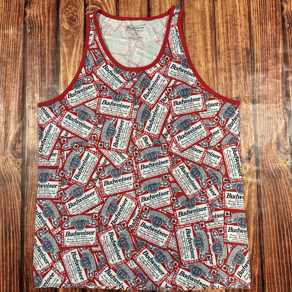 Budweiser Tank Top Men’s Large 42-44 Cotton