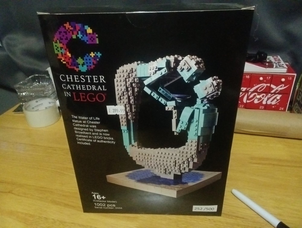 Limited Edition Lego Certified Professional Chester Cathedral Water Of Life