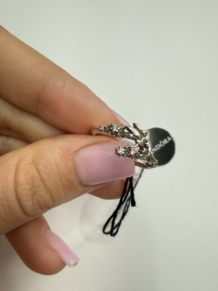 Ring Pandora Glittering Fairy Tinker Bell Disney Size 7