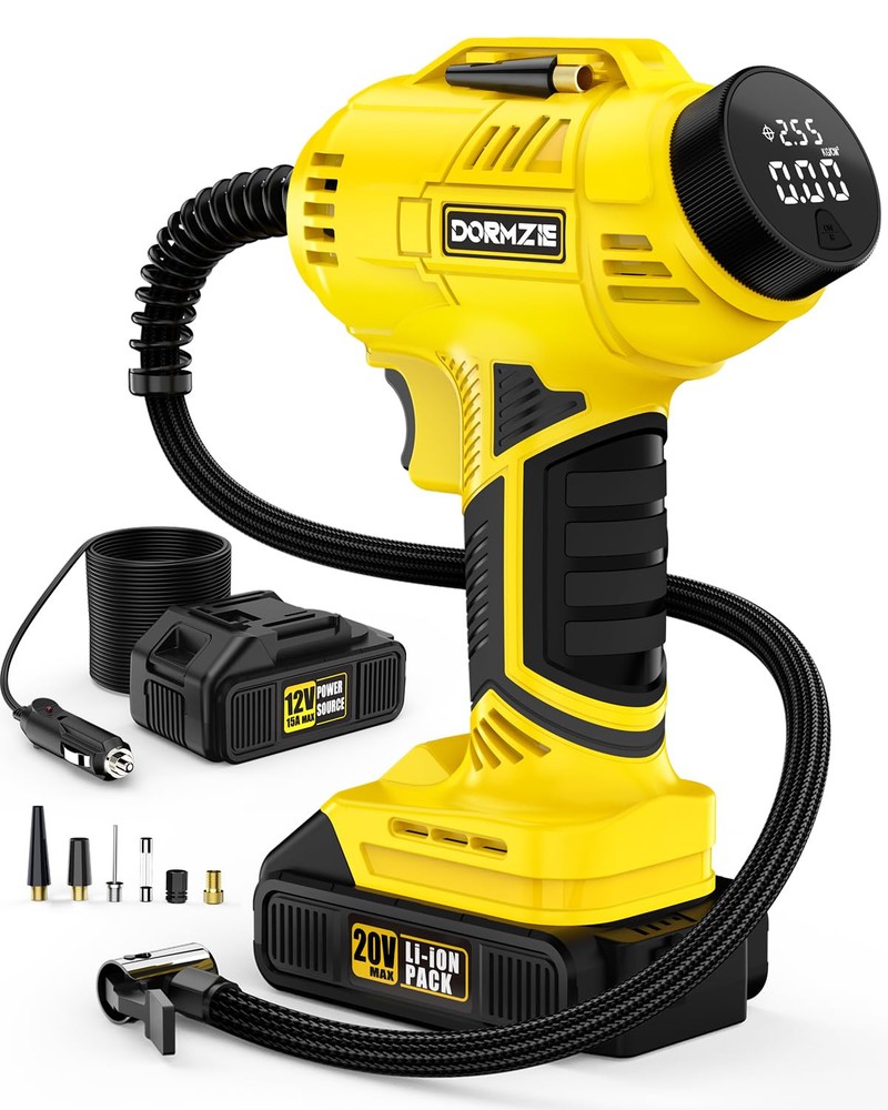 150 PSI Portable Tire Inflator - Handheld Air Compressor for Car Tires