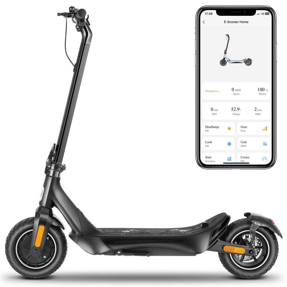 500W ADULT ELECTRIC SCOOTER LONG-RANGE FOLDING E-SCOOTER SAFE URBAN COMMUTER US