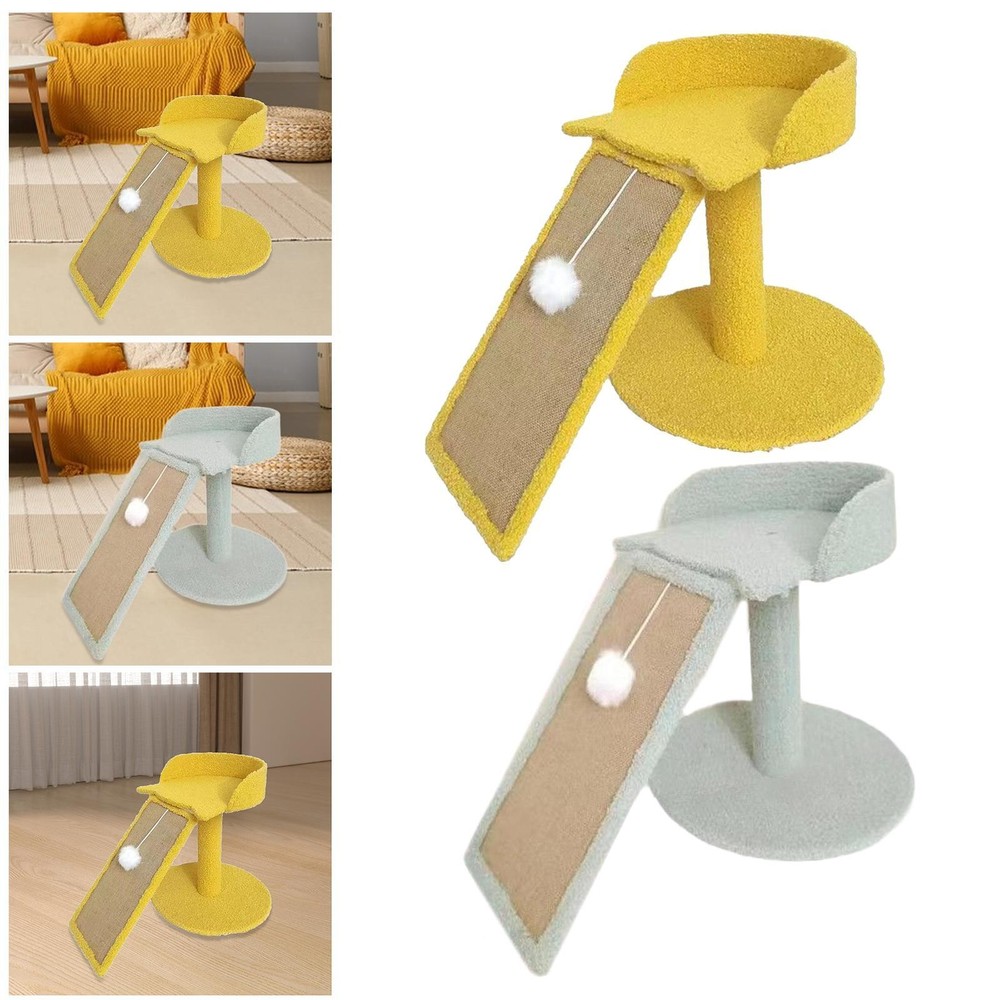 Modern Cat Tree Tower with Ball Toy, Sisal Condo & Activity Perches for Kittens