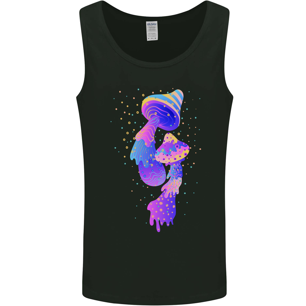 Psychedelic Magic Mushrooms LSD Mens Vest Tank Top