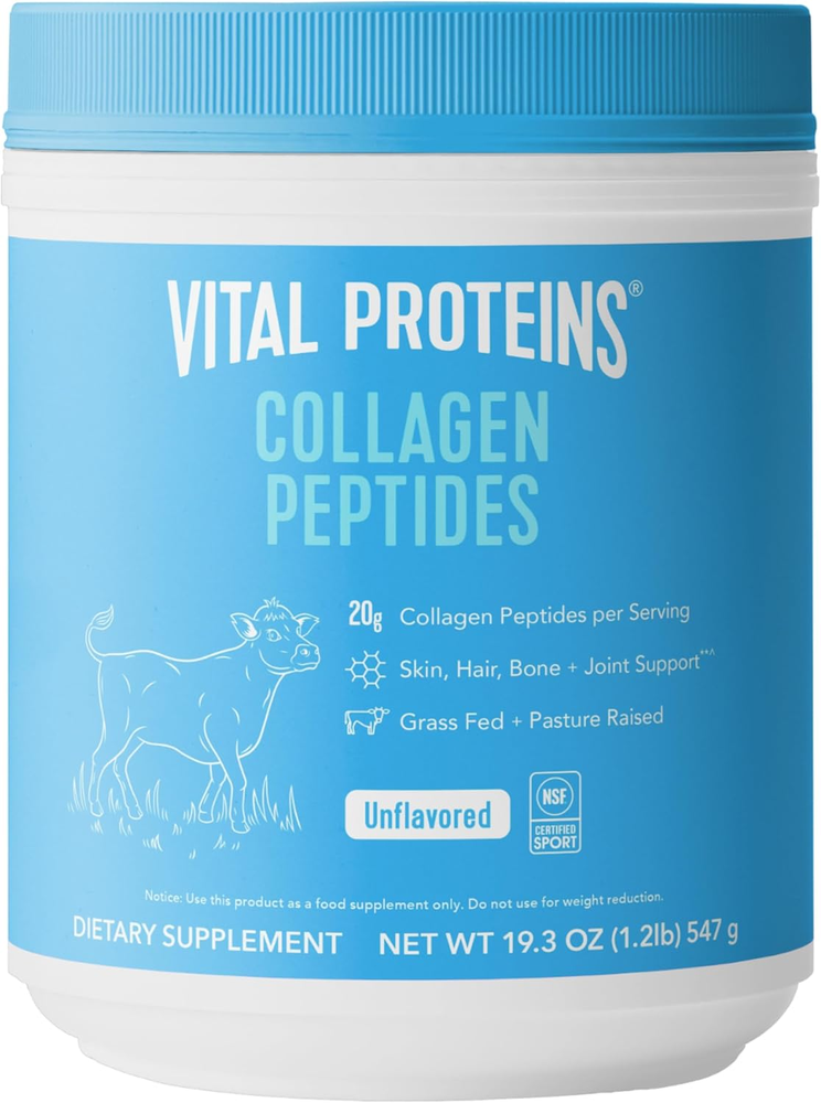Grass Fed Collagen Peptides Powder, Supports Hair, Skin, Nails, Bones, and Joint