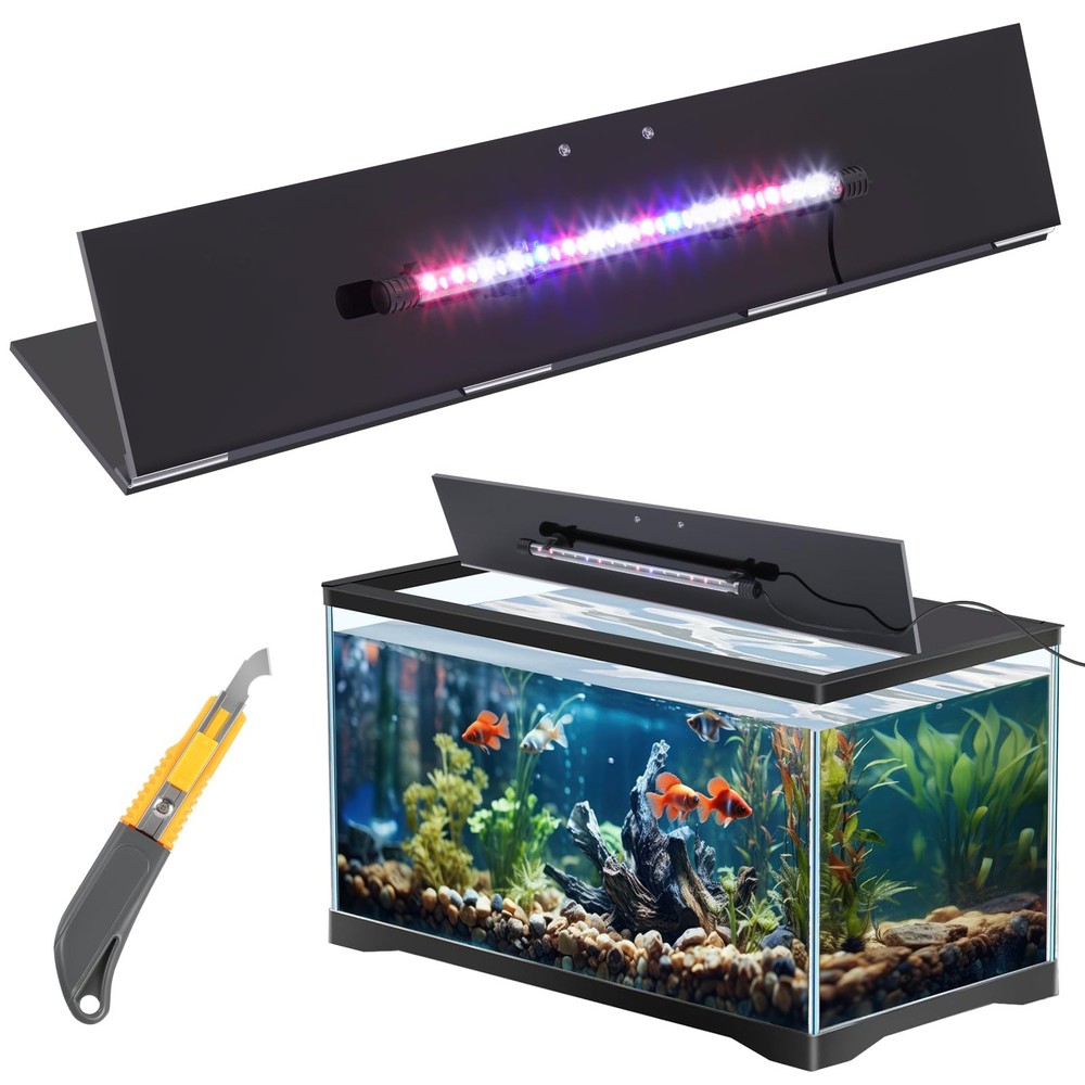Polycarbonate Aquarium Lid with LED Light No Center Brace