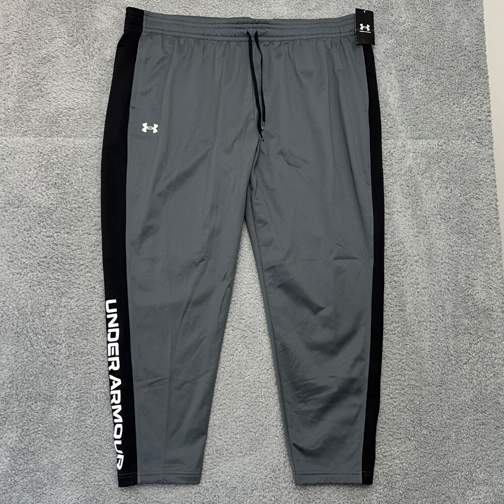 Under Armour Men’s 4XL Brawler Sweatpants in Athletic Gray Black