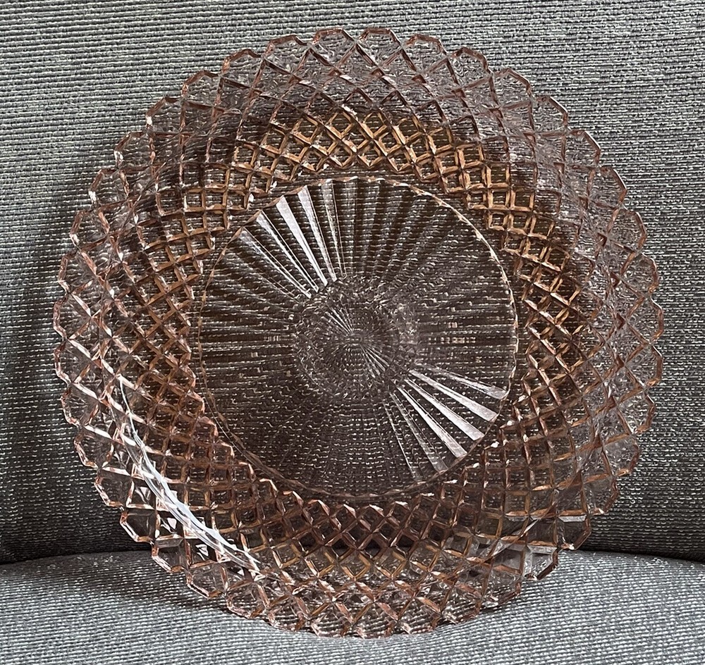 Anchor Hocking Waterford Waffle Pink Depression Glass 14