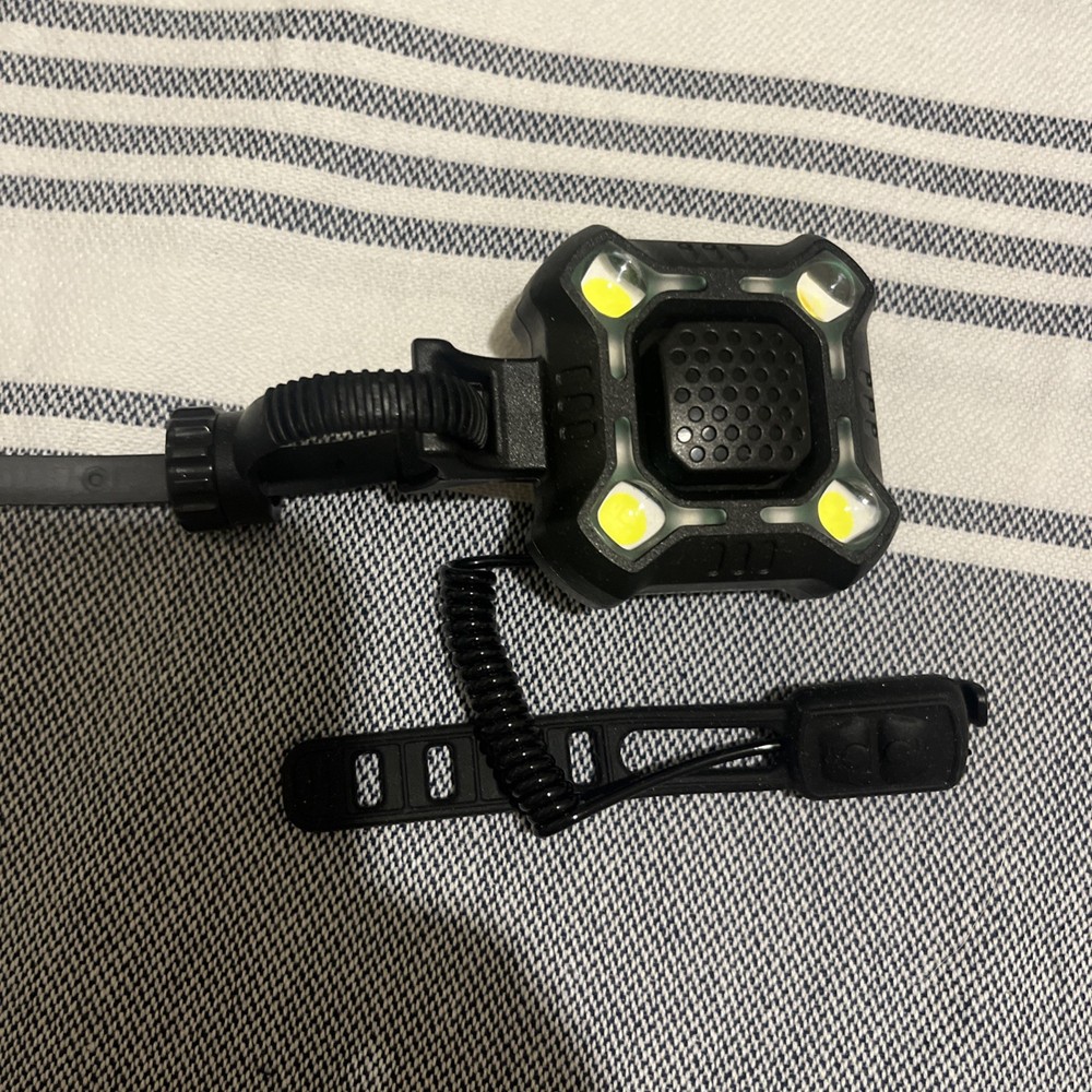 Waterproof Rechargeable Bike Horn with LED Light 120-140dB Loud