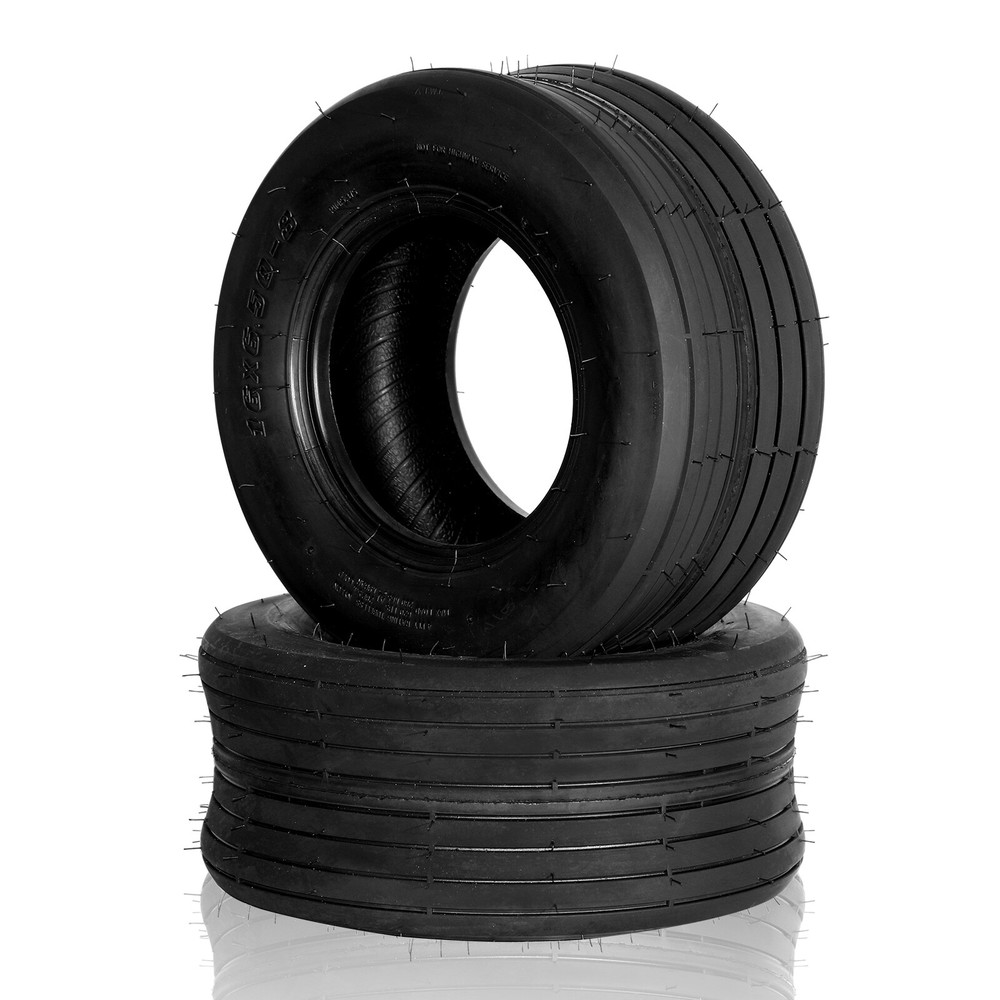 2pcs 16x6.50-8 Rib Lawn Mower Garden Tractor Tires 4PR 16x6.5-8 16 650 8