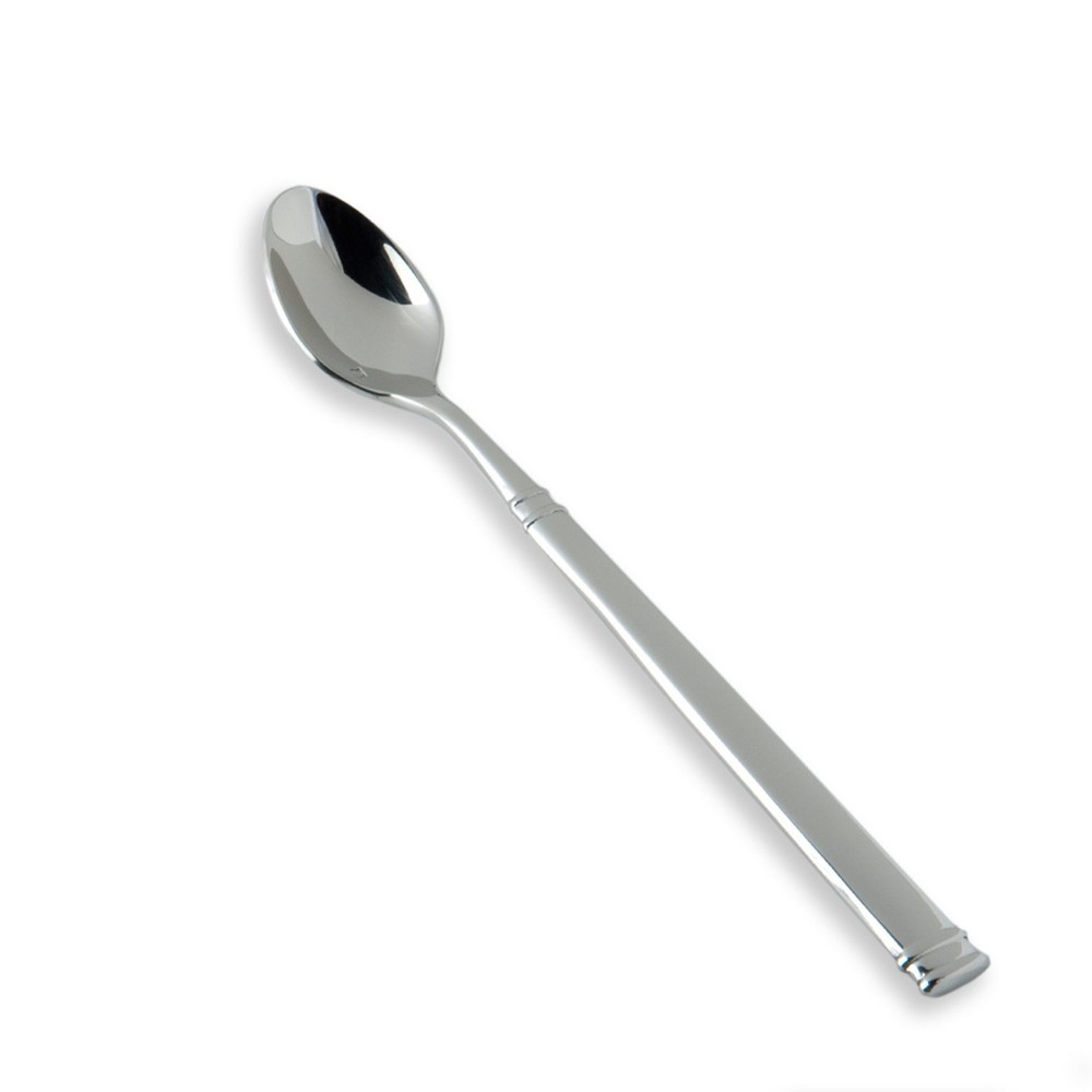 Bistro 18/10 Stainless Steel Flatware Iced Tea Spoon, Set of 12,Silver