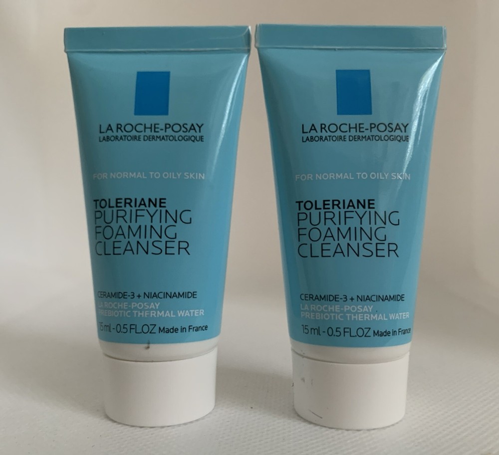 La Roche-Posay Toleriane Foaming Cleanser Mini 15mL Twin Pack EXP 2/26