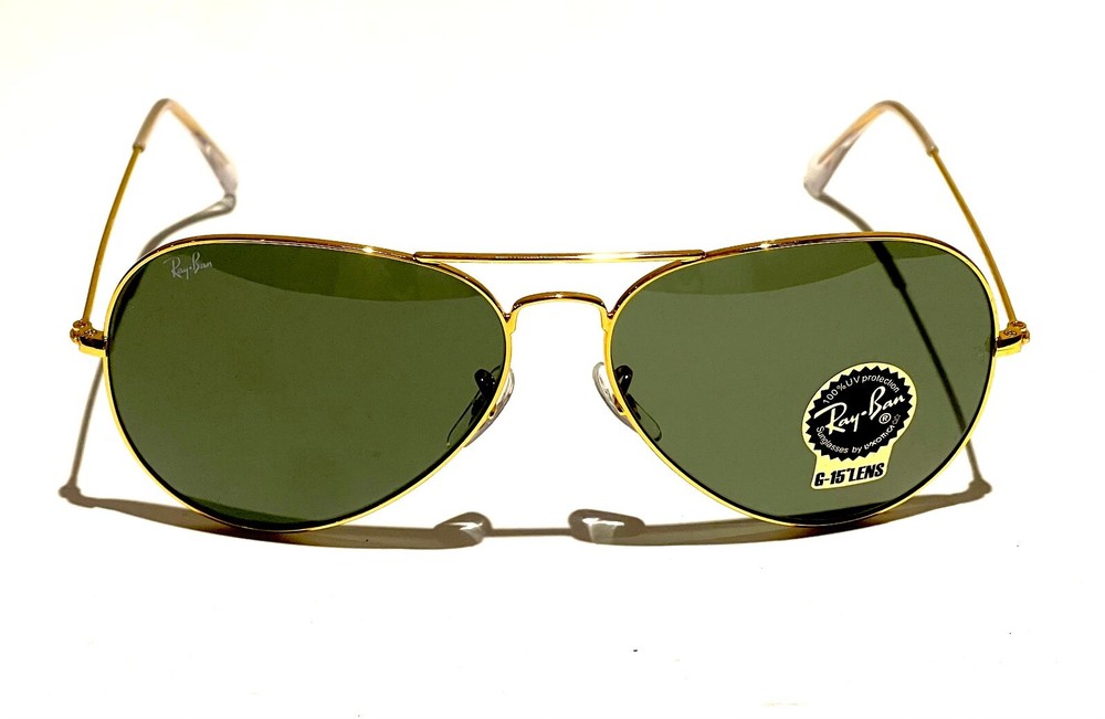 Ray-Ban Aviator RB3025 001 Classic Green G-15 Lens with Gold Frame 62mm