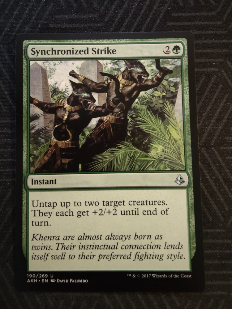 Synchronized Strike Amonkhet MTG Regular Edition Card